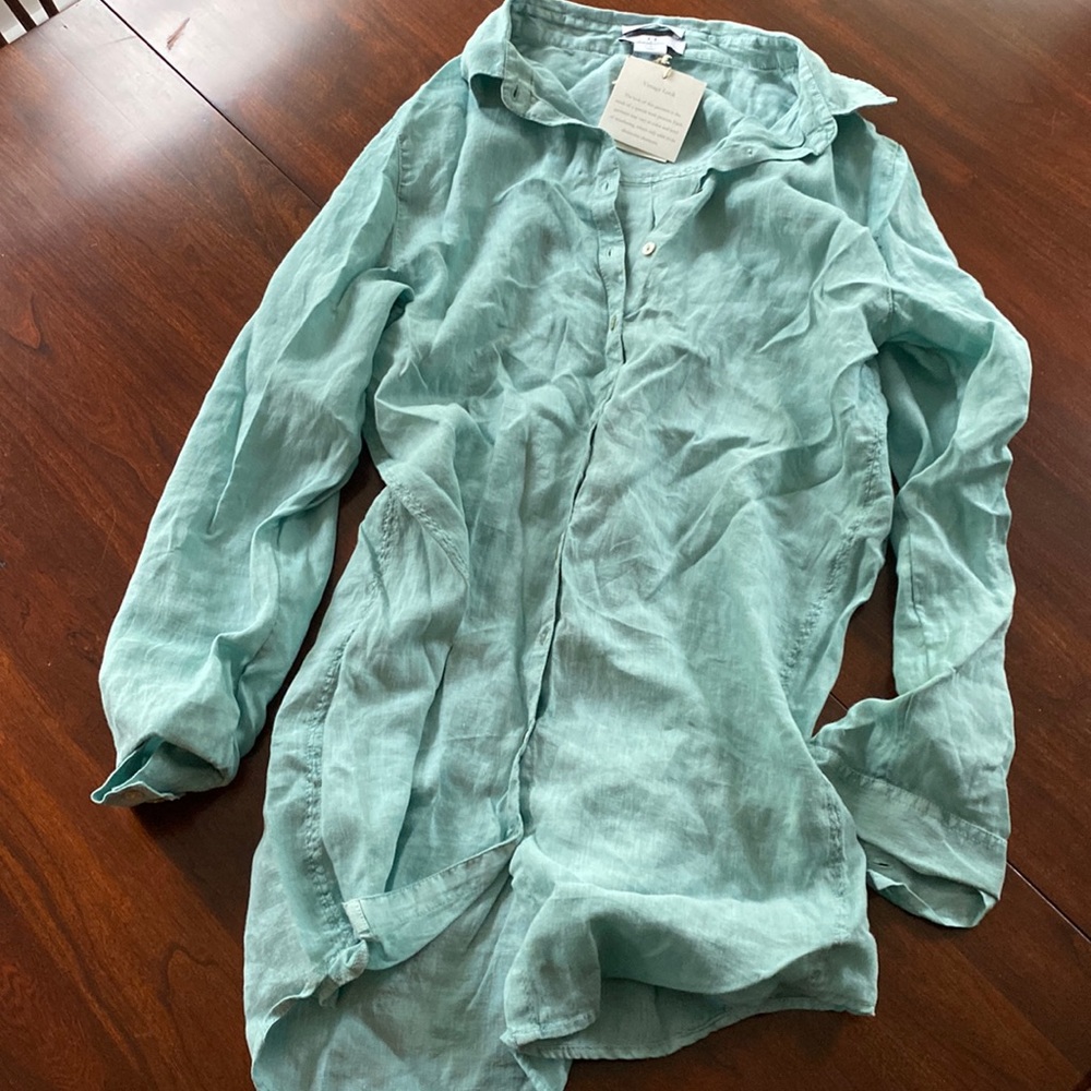 Casual Button Down Swimsuit Coverup